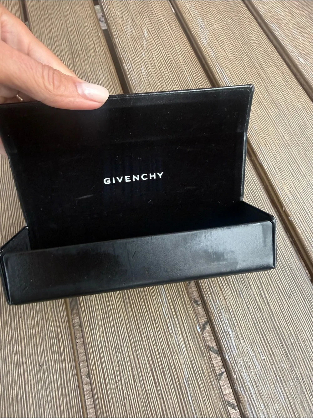 Givenchy Black Folding Eyeglasses Sunglasses Case Designer